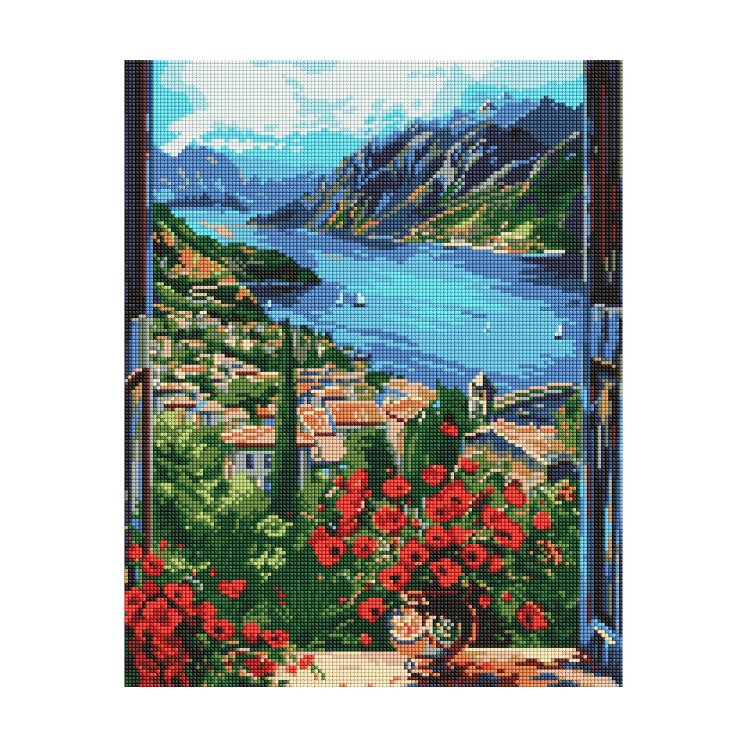 

Алмазна мозаїка Ideyka Пристань у горах, 40*50 см (AMO8095)