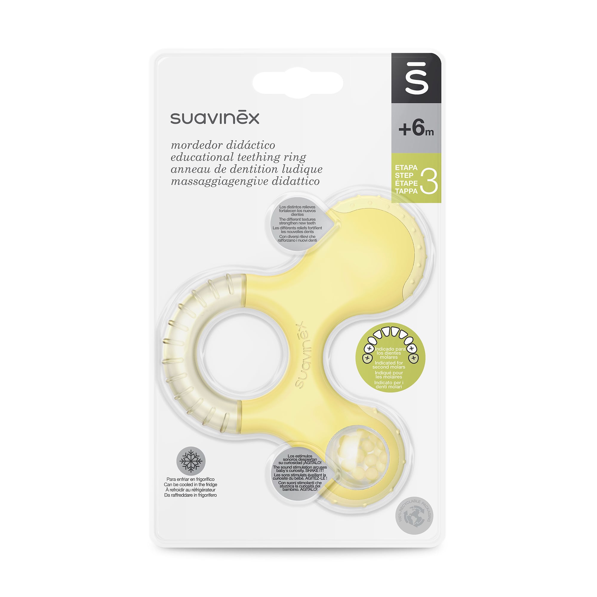 

Прорізувач Suavinex з брязкальцем, від 6 місяців, жовтий (400269/5)