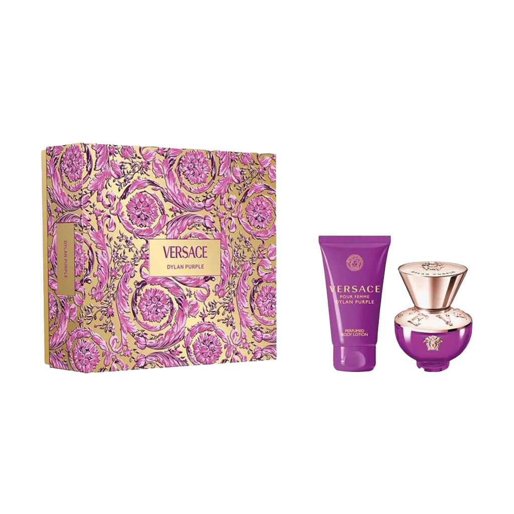 

Подарунковий набір жіночий Versace Pour Femme Dylan Purple (парфумована вода, 30 мл + лосьйон для тіла, 50 мл)