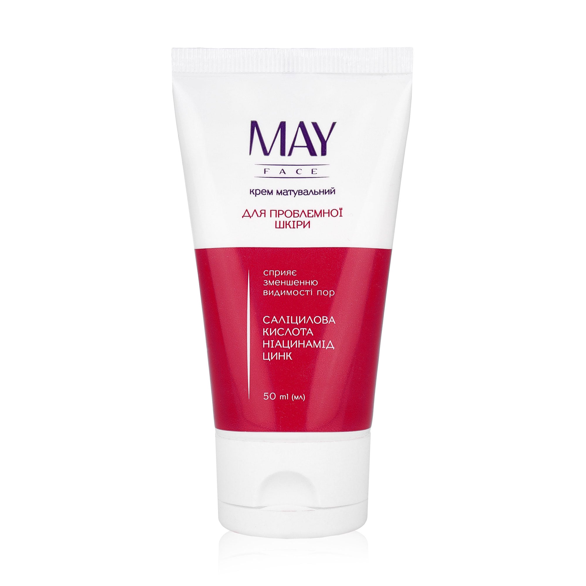

Матувальний крем MAY face для проблемної шкіри обличчя, 50 мл