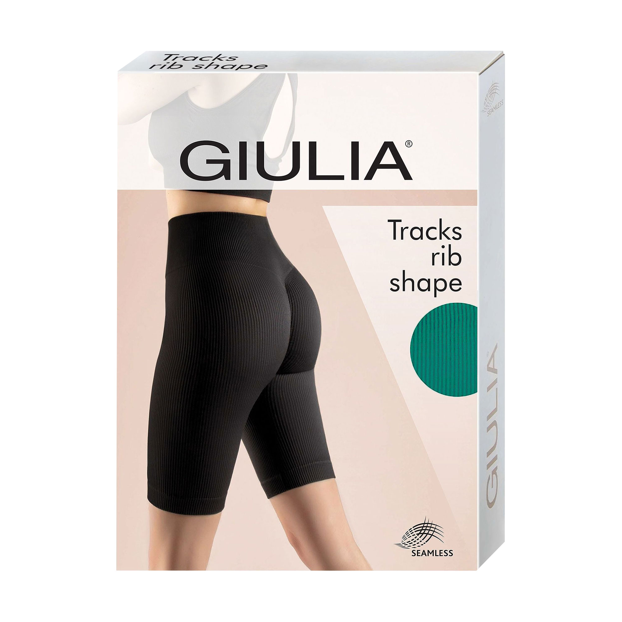 Велосипедки жіночі Giulia Tracks Rib Shape, Emerald, розмір L/XL