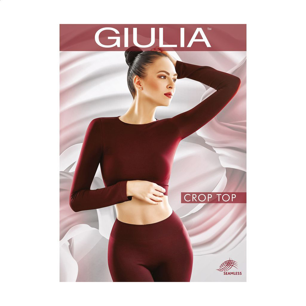 

Спортивний топ жіночий Giulia Crop Top з довгим рукавом, Bubblegum, розмір L/XL