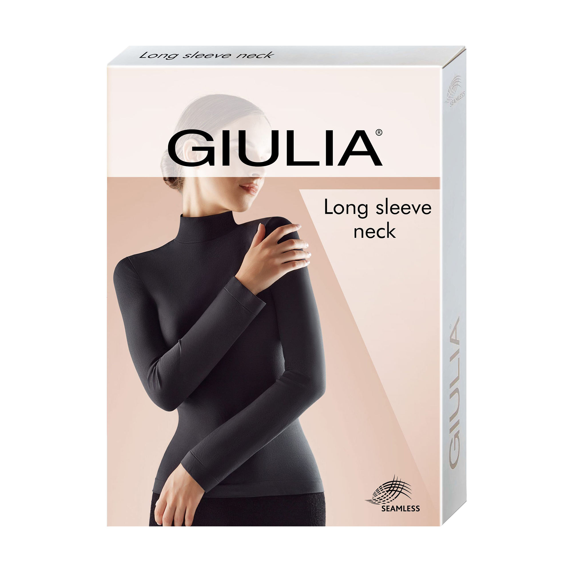 

Безшовна водолазка жіноча Giulia Long Sleeve Neck, White, розмір S/M