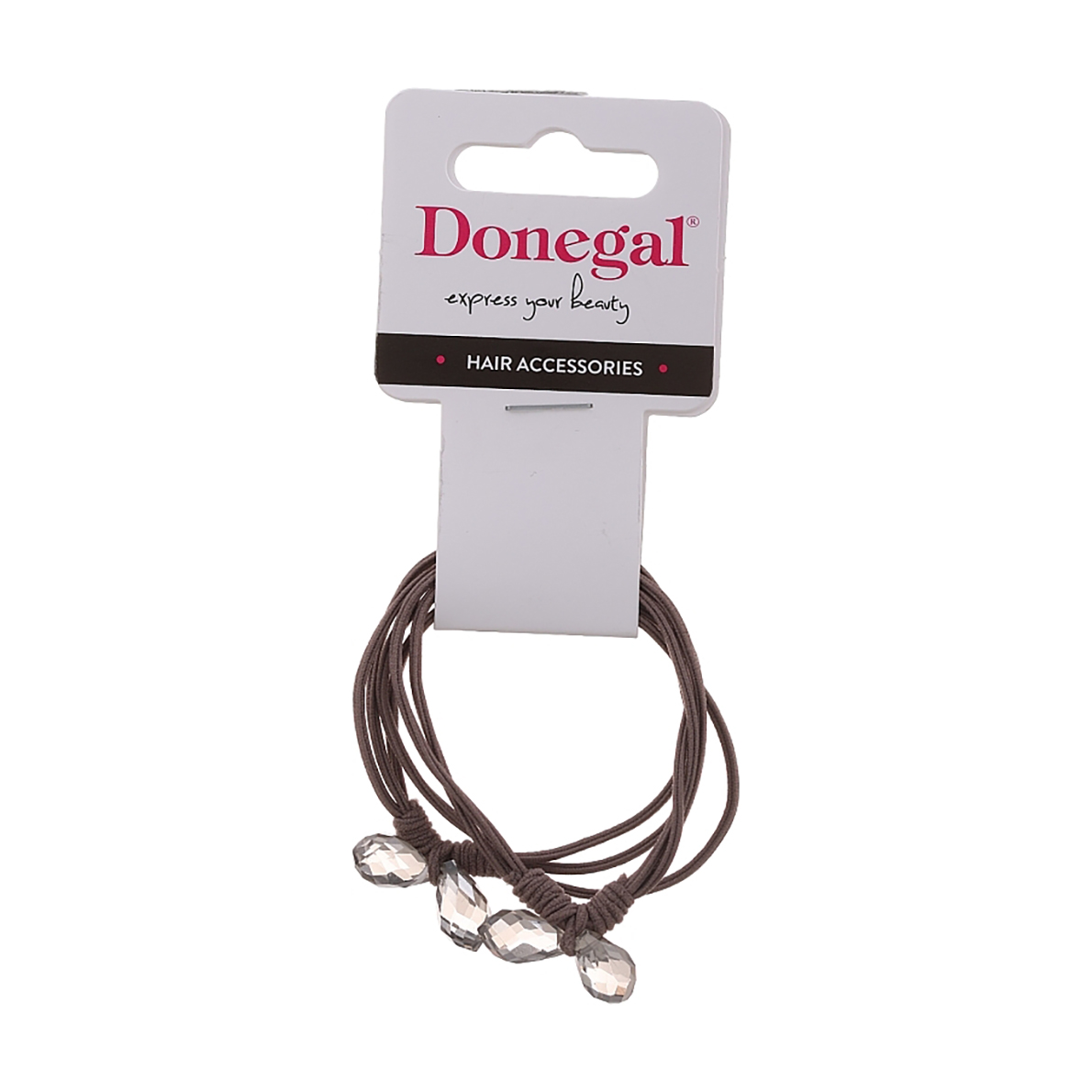 

Резинка для волосся Donegal коричнева, 1 шт (FA-5697)