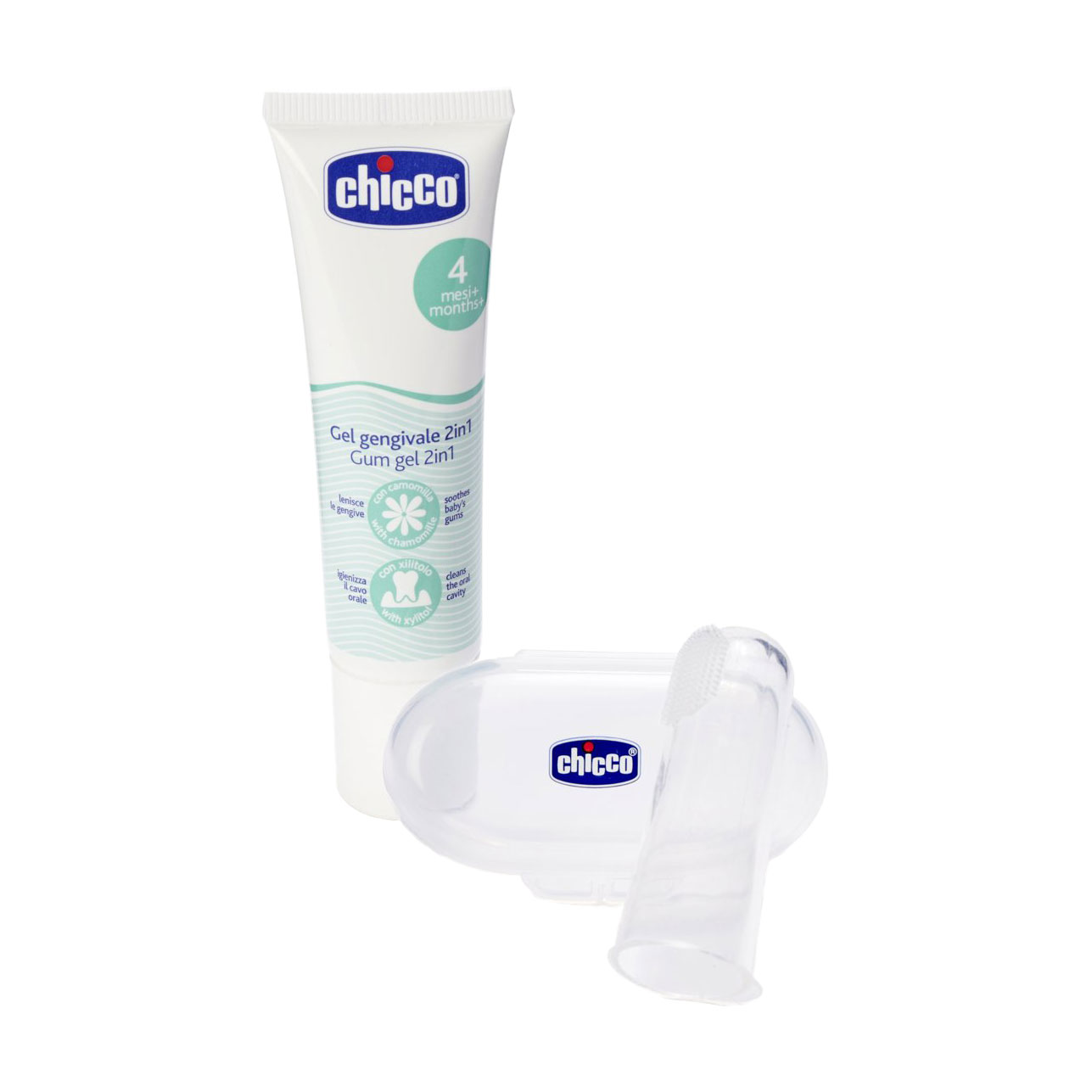 

Дитячий набір Chicco My First Toothbrush Set від 4 місяців (гель для зубів, 30 мл + зубна щітка-масажер, 1 шт + футляр, 1 шт) (11262.00)