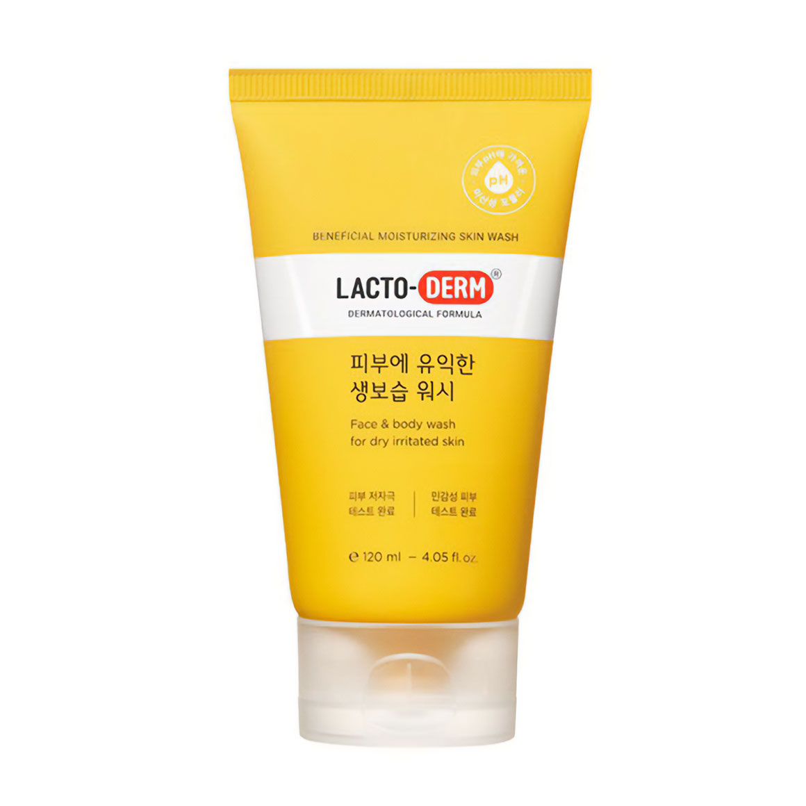 

Універсальний очищувальний засіб для обличчя та тіла CKD Lacto-Derm Beneficial Moisturizing Skin Wash, 120 мл