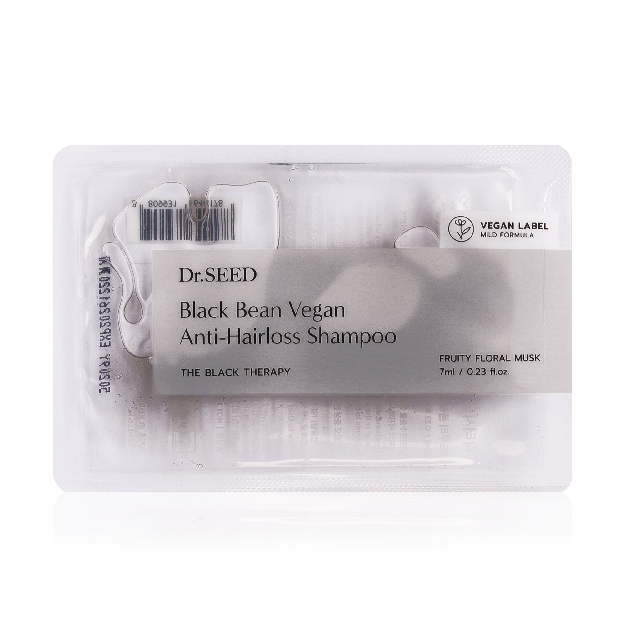 

Шампунь для волосся Dr. Seed Black Bean Vegan Anti-Hairloss Shampoo, 7 мл (саше)