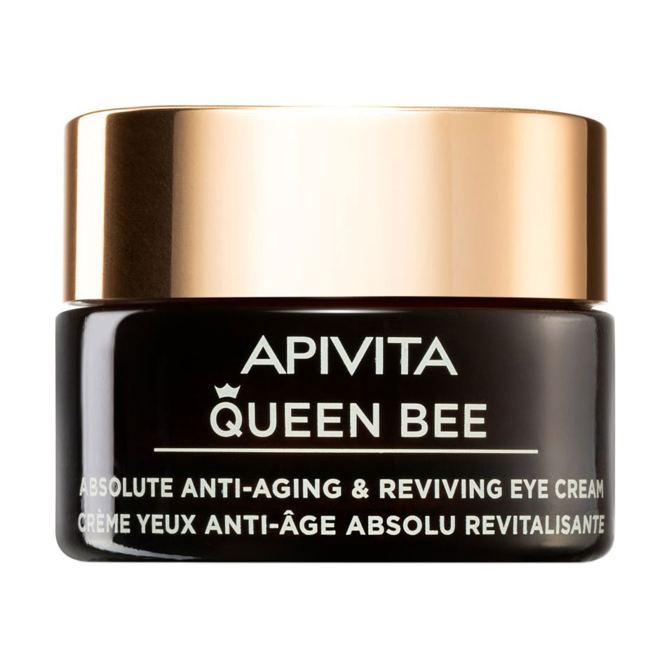 

Крем для шкіри навколо очей Apivita Queen Bee Absolute Anti-Aging & Reviving Eye Cream з маточним молочком в ліпосомах, 15 мл