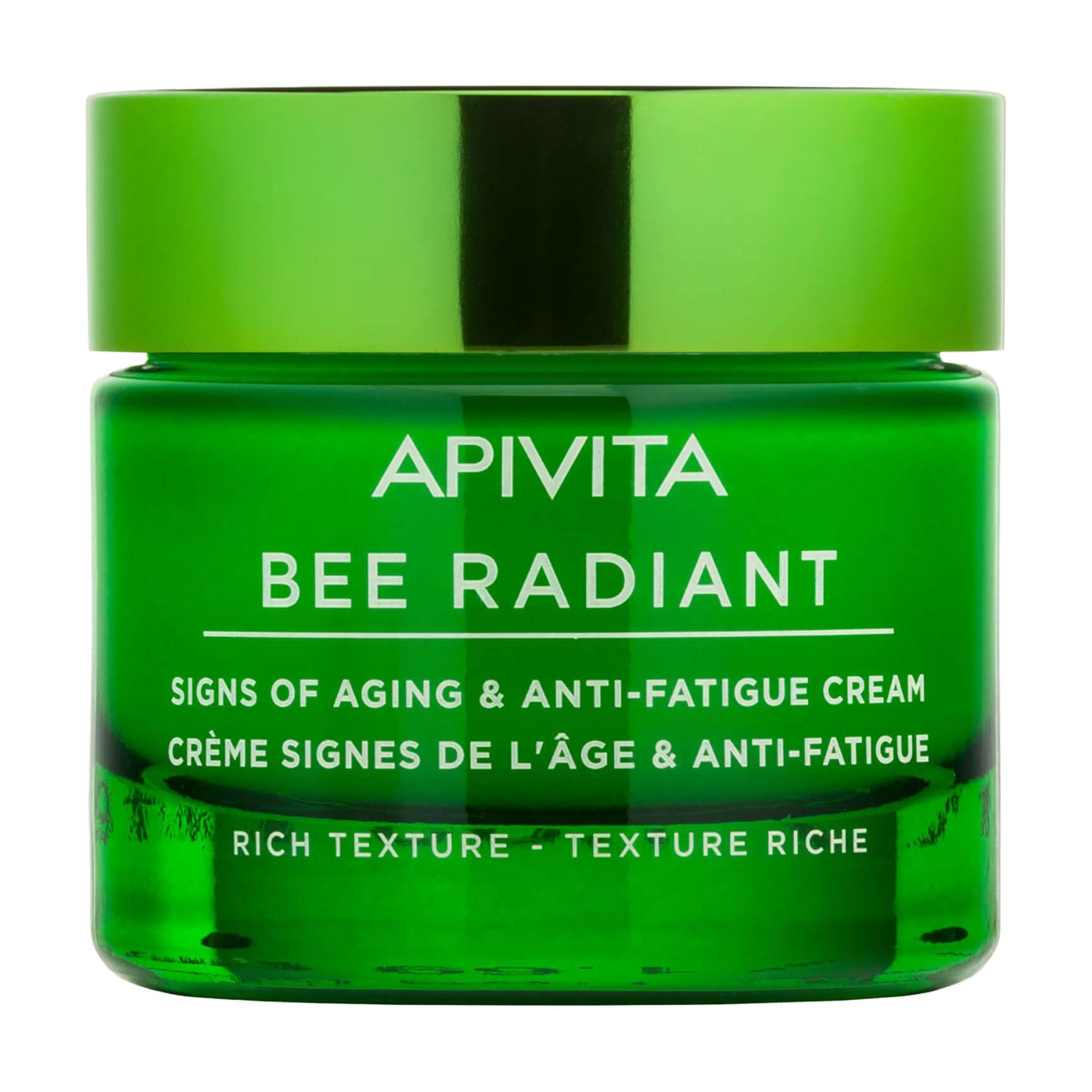 

Крем для обличчя Apivita Bee Radiant Signs Of Aging & Anti-Fatigue Cream Rich Texture для захисту від ознак старіння і слідів втоми, 50 мл