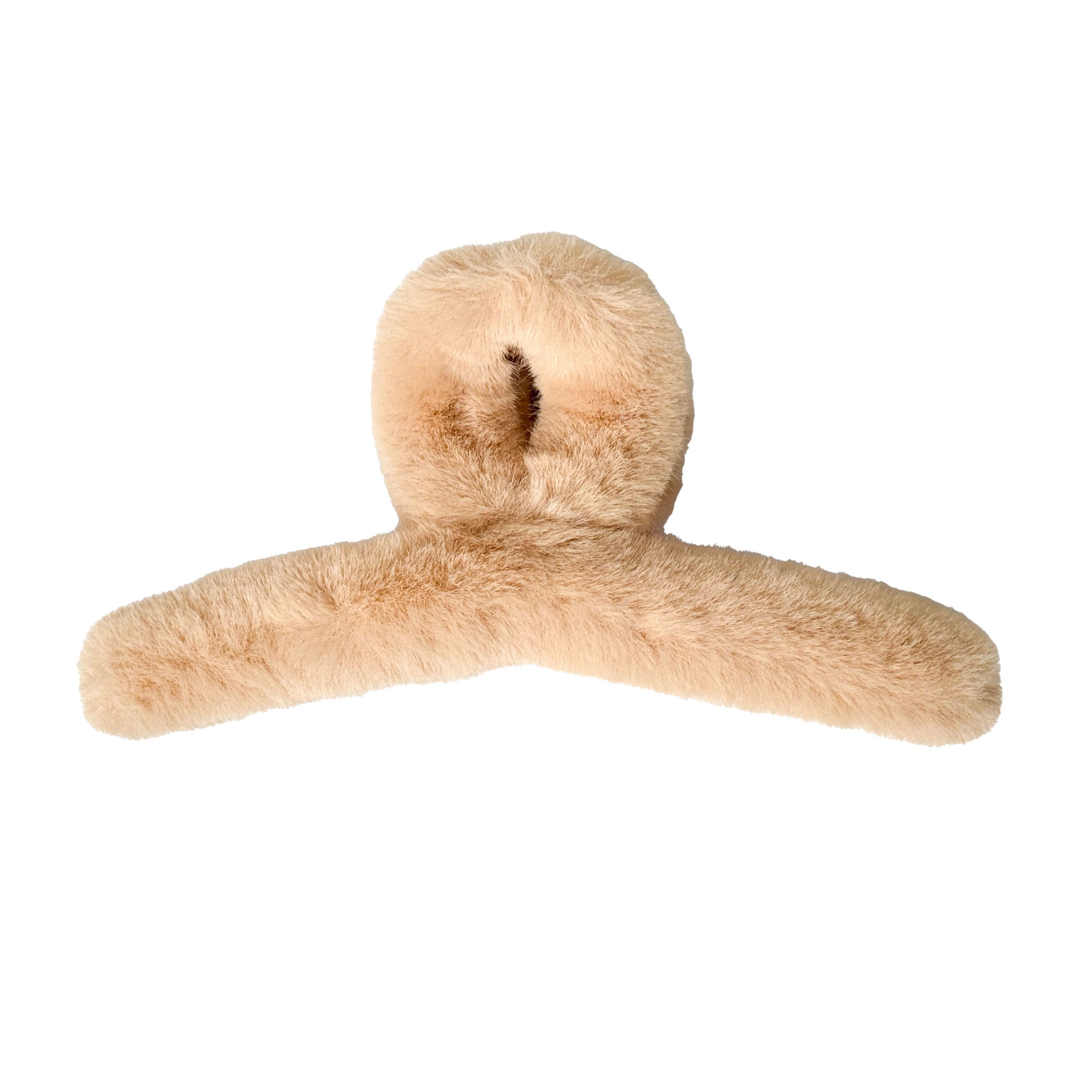 

Заколка для волосся Miso Краб, хутро, петля, бежевий, 15 см, 1 шт (N063)