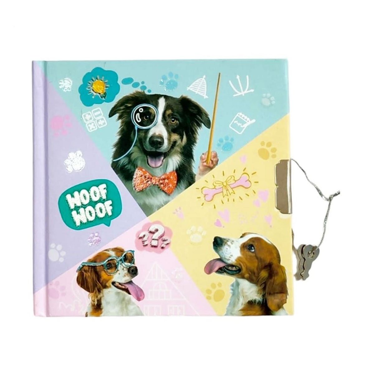 

Блокнот на замочку Malevaro Розумні песики, лінійка, 13.5*13.5 см, 60 аркушів (482304-U)