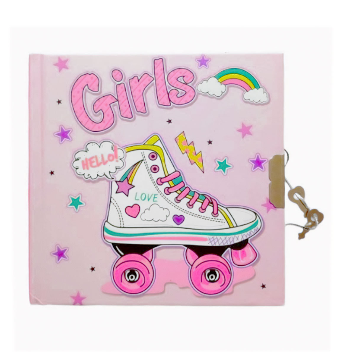 

Блокнот на замочку Malevaro Привіт, дівчата, лінійка, 13.5*13.5 см, 60 аркушів (482302-U)