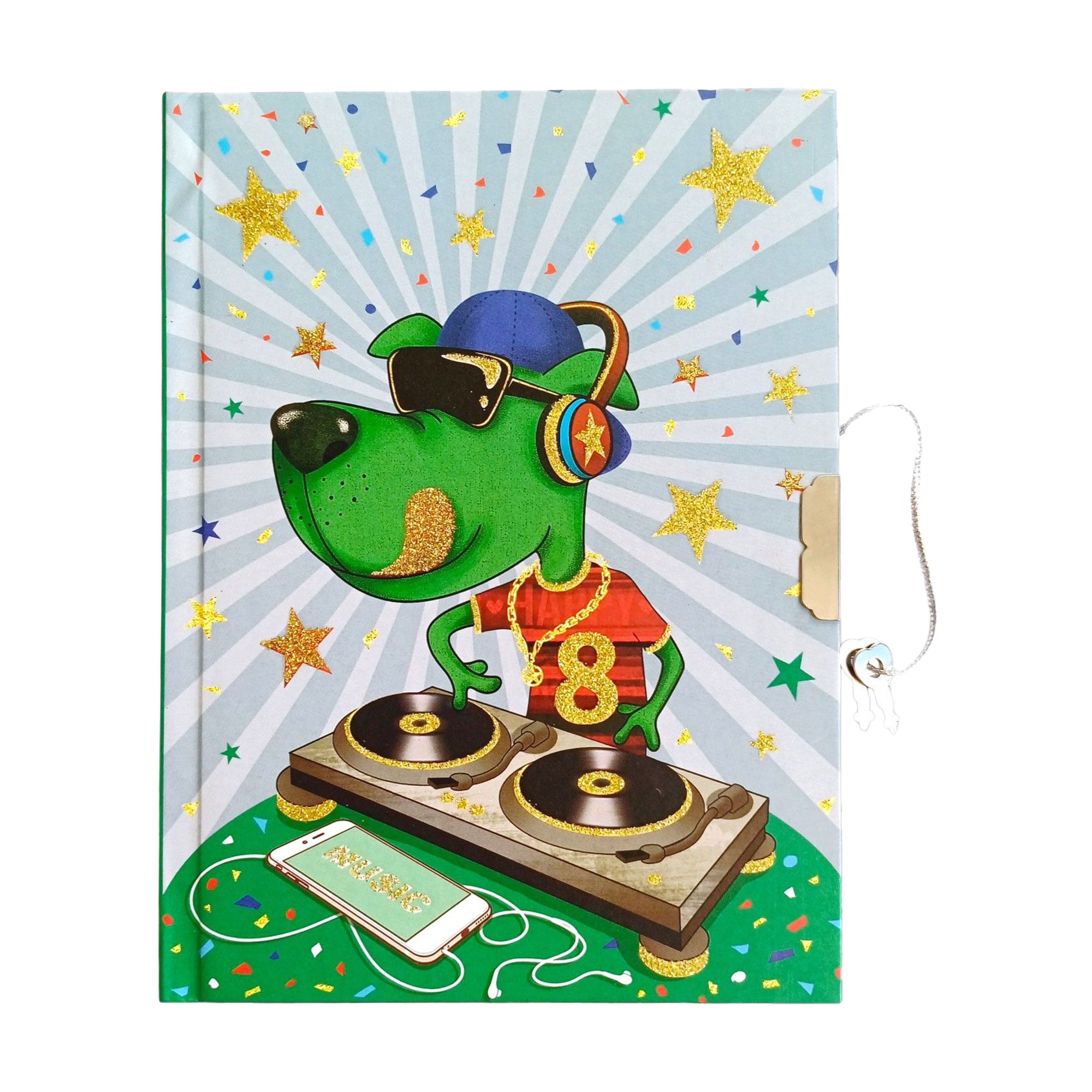 

Блокнот на замочку Malevaro Пес діджей, лінійка, 17.8*13.3 см, 56 аркушів (362027-U)