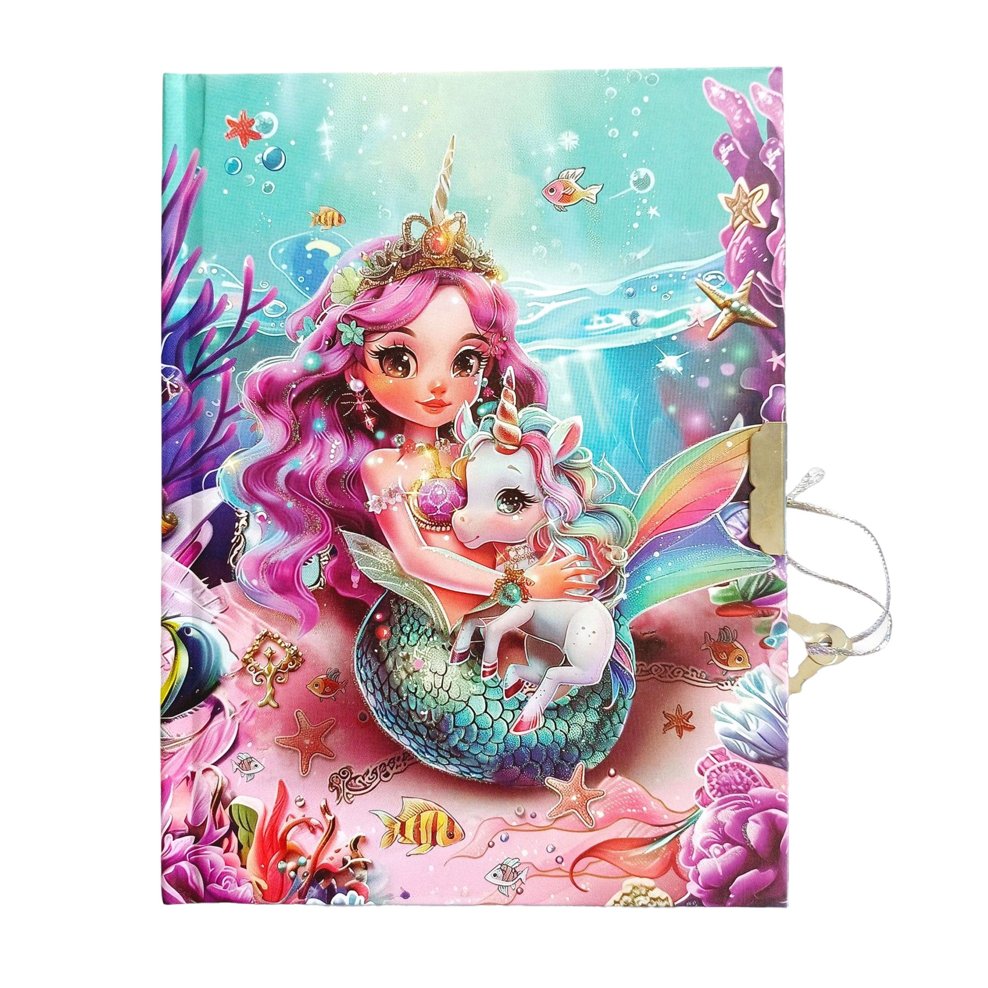 

Блокнот на замочку Malevaro Русалонька, лінійка, 17.8*13.3 см, 56 аркушів (362401-U)