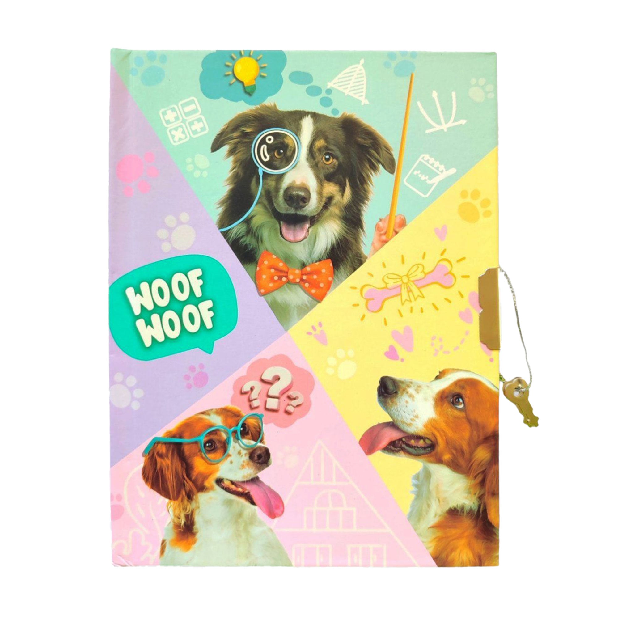 

Блокнот на замочку Malevaro Розумні песики, лінійка, 17.8*13.3 см, 56 аркушів (362304-U)