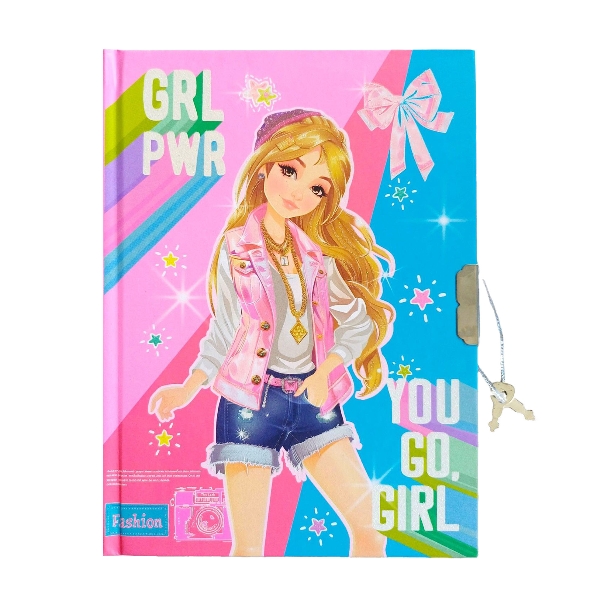 

Блокнот на замочку Malevaro Стильна дівчинка, лінійка, 17.8*13.3 см, 56 аркушів (362404-U)