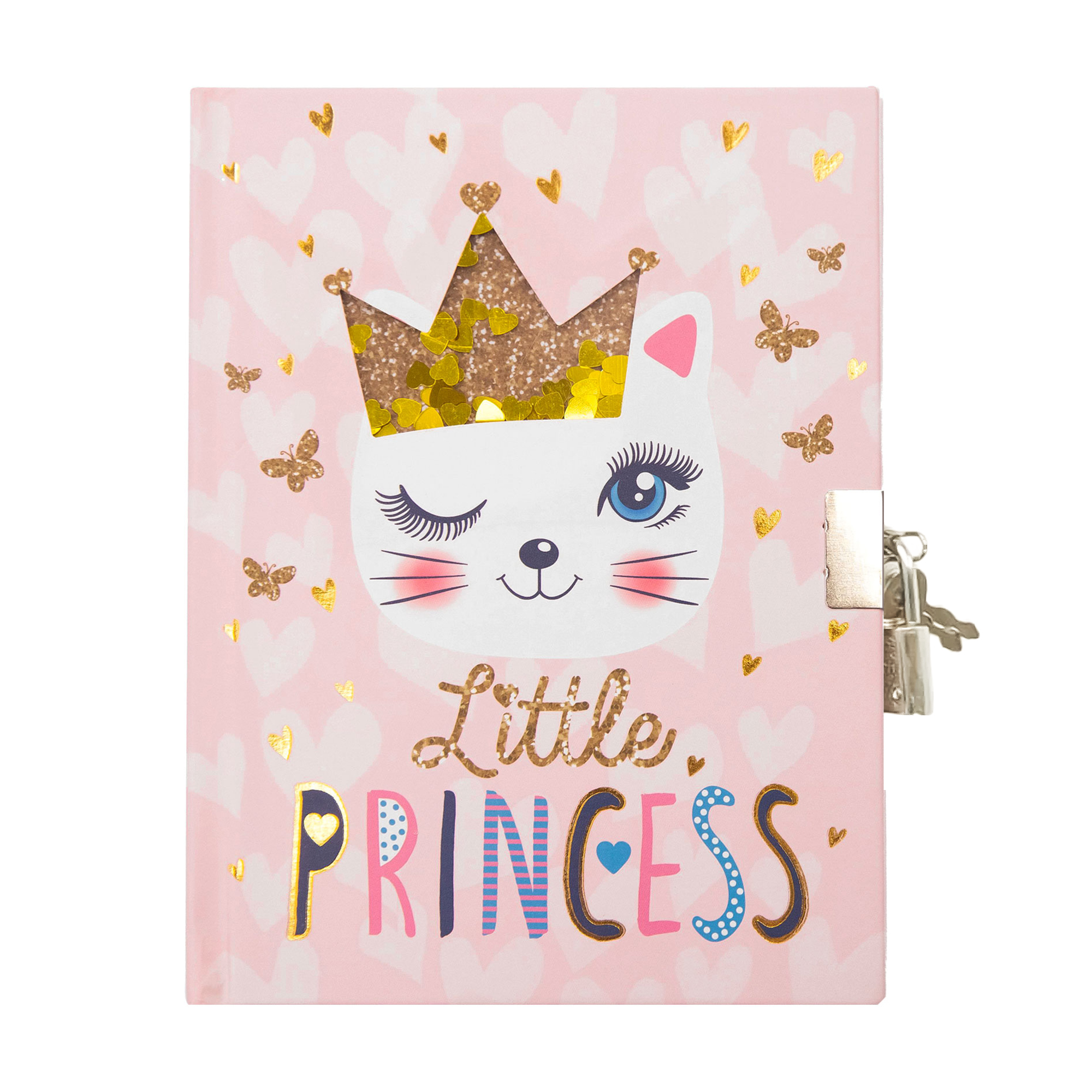 

Блокнот на замочку Malevaro Киця-принцеса, лінійка, 17.8*13 см, 56 аркушів (W361960)