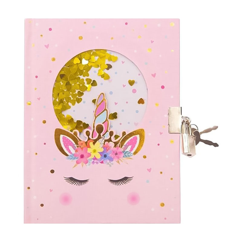 

Блокнот на замочку Malevaro Мрійливий єдиноріг, з віконцем, лінійка, 17.8*13 см, 80 аркушів (W361945)