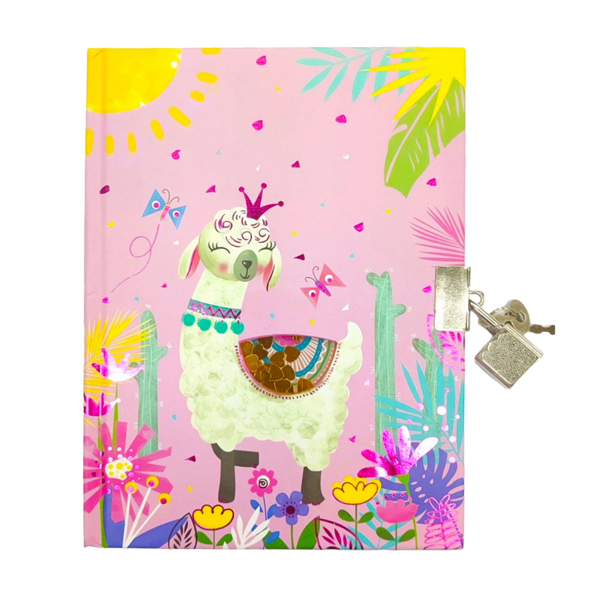 

Блокнот на замочку Malevaro Лама-принцеса, з віконцем, лінійка, 17.8*13 см, 80 аркушів (W361943)