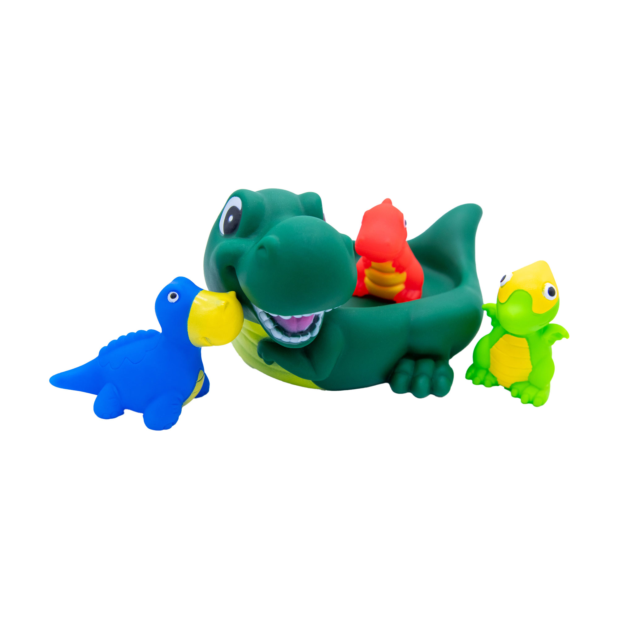 

Набір для купання Bibi Toys Динозавр, від 3 років (іграшка 21*9.5*16 см, 1 шт + іграшка 7*4*6 см, 3 шт) (761612BT)