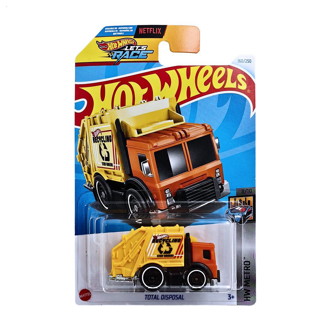 

Базовий автомобіль Hot Wheels Total Disposal, жовтий з помаранчевим, від 3 років, 11*3.5*11 см (5785)