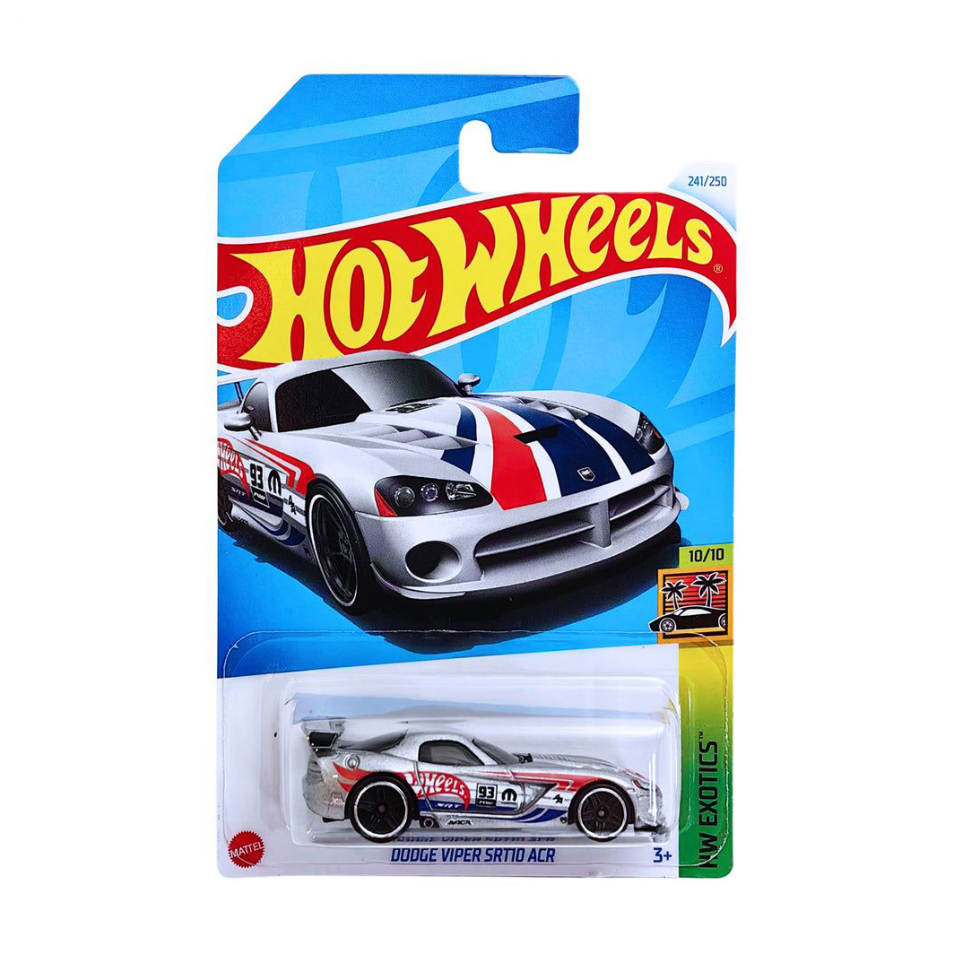

Базовий автомобіль Hot Wheels Dodge Viper Srtio ACR, срібний, від 3 років, 11*3.5*11 см (5785)
