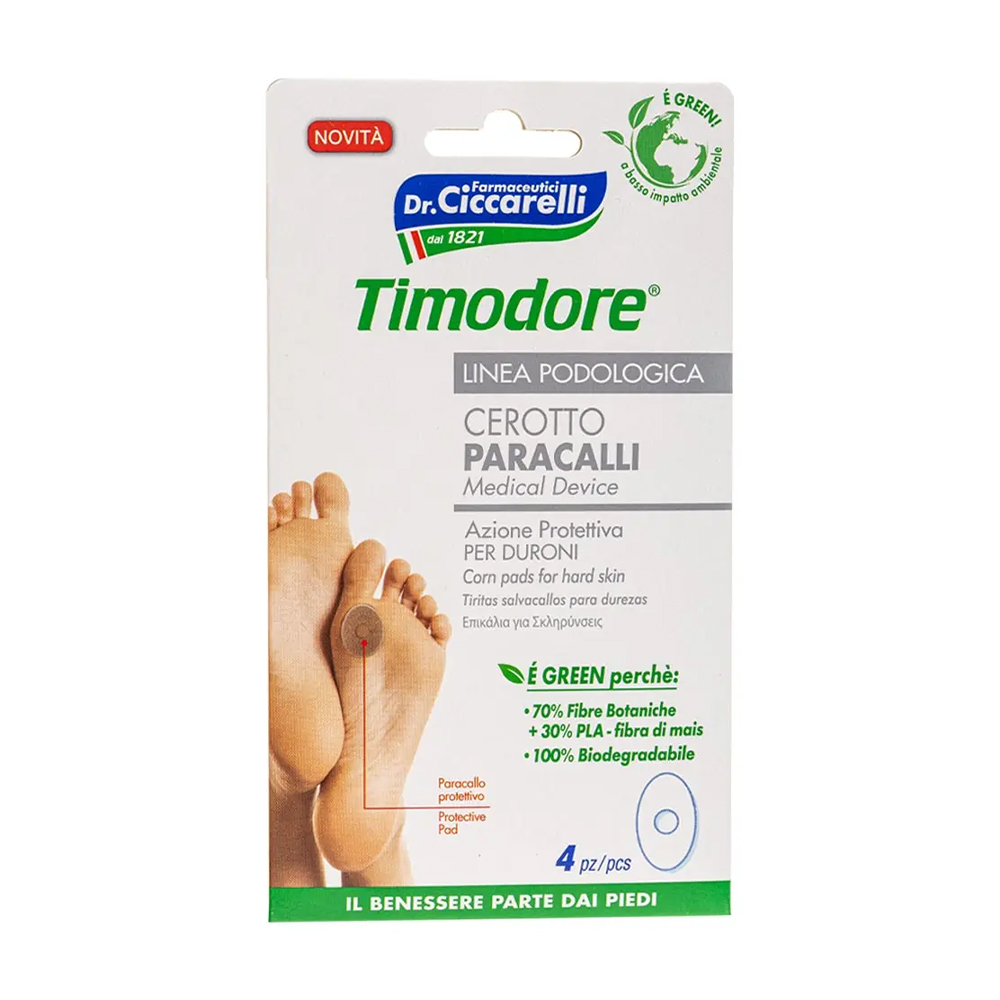 

Пластирі для твердої шкіри Dr. Ciccarelli Timodore Corn Pads, 4 шт