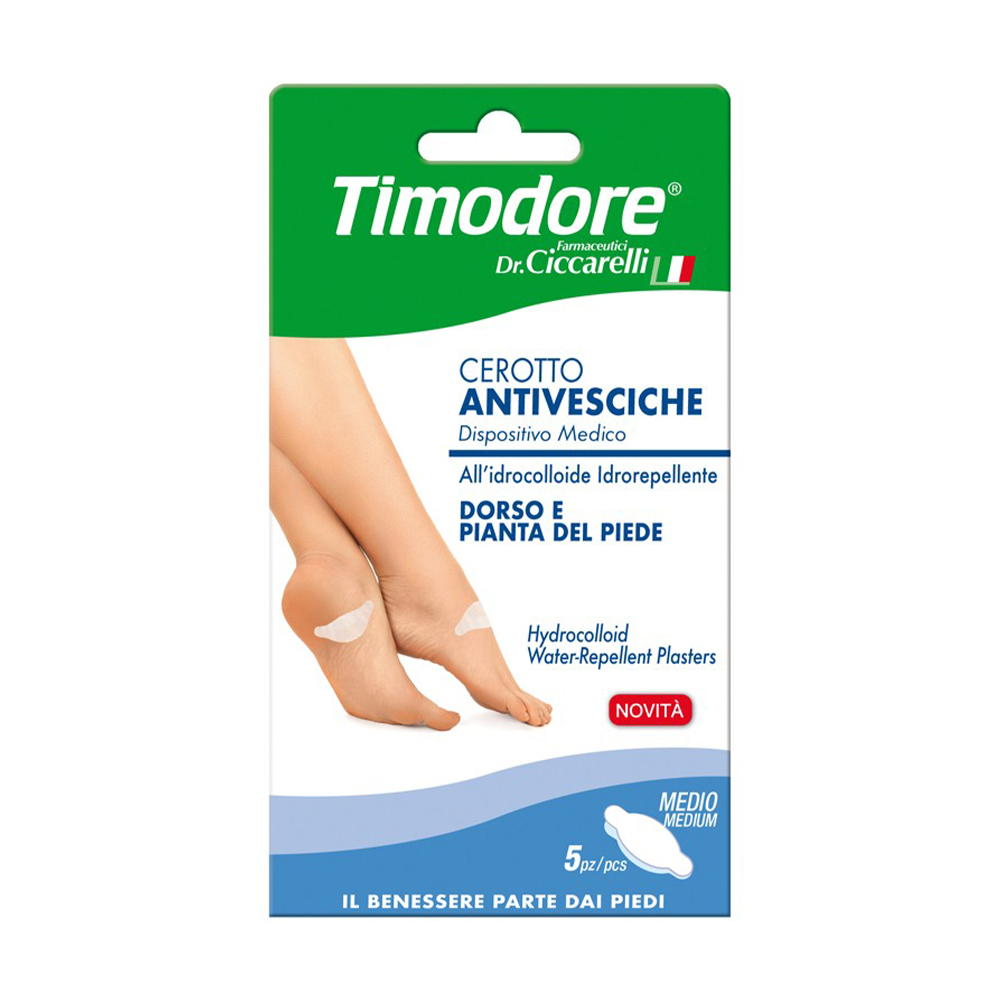 

Уцінка! Пластир для ніг Dr. Ciccarelli Timodore проти вологих мозолів та пухирів, середні, 5 шт