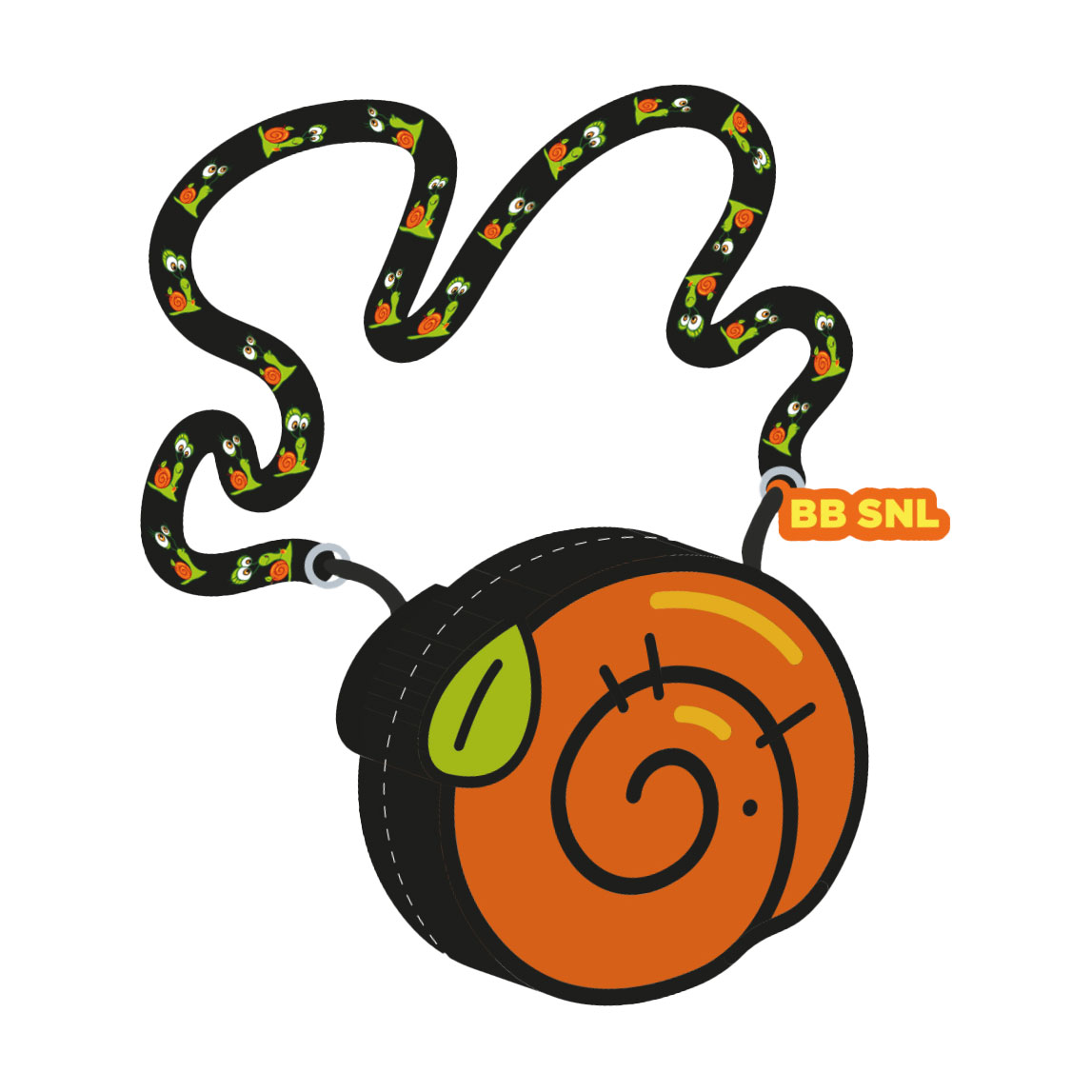 

Силіконова сумка Bob Snail помаранчева, 11.6*13 см