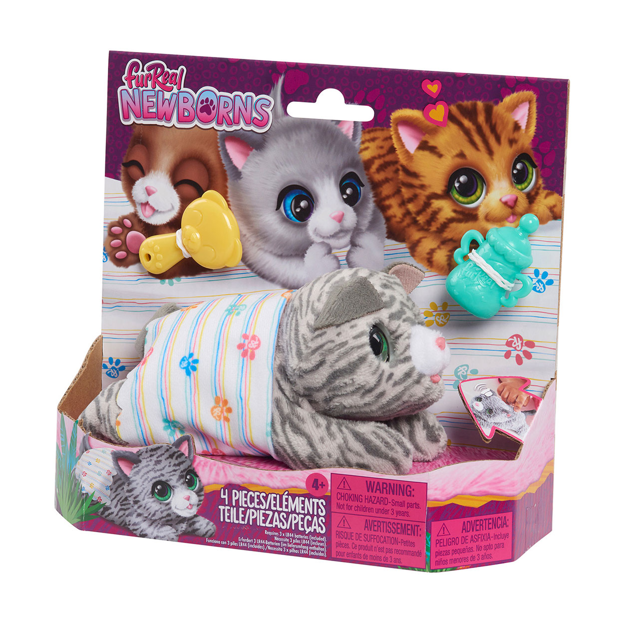 

Інтерактивна іграшка Furreal серії Newborns Кошенятко, 8*15*8 см, від 4 років, 4 елементи (28073)