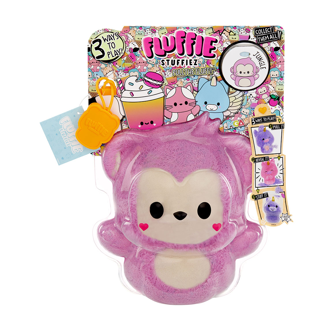 

М'яка іграшка-антистрес Fluffie Stuffiez серії Small Plush Мавпочка, 11*18*26 см, від 4 років (511670)