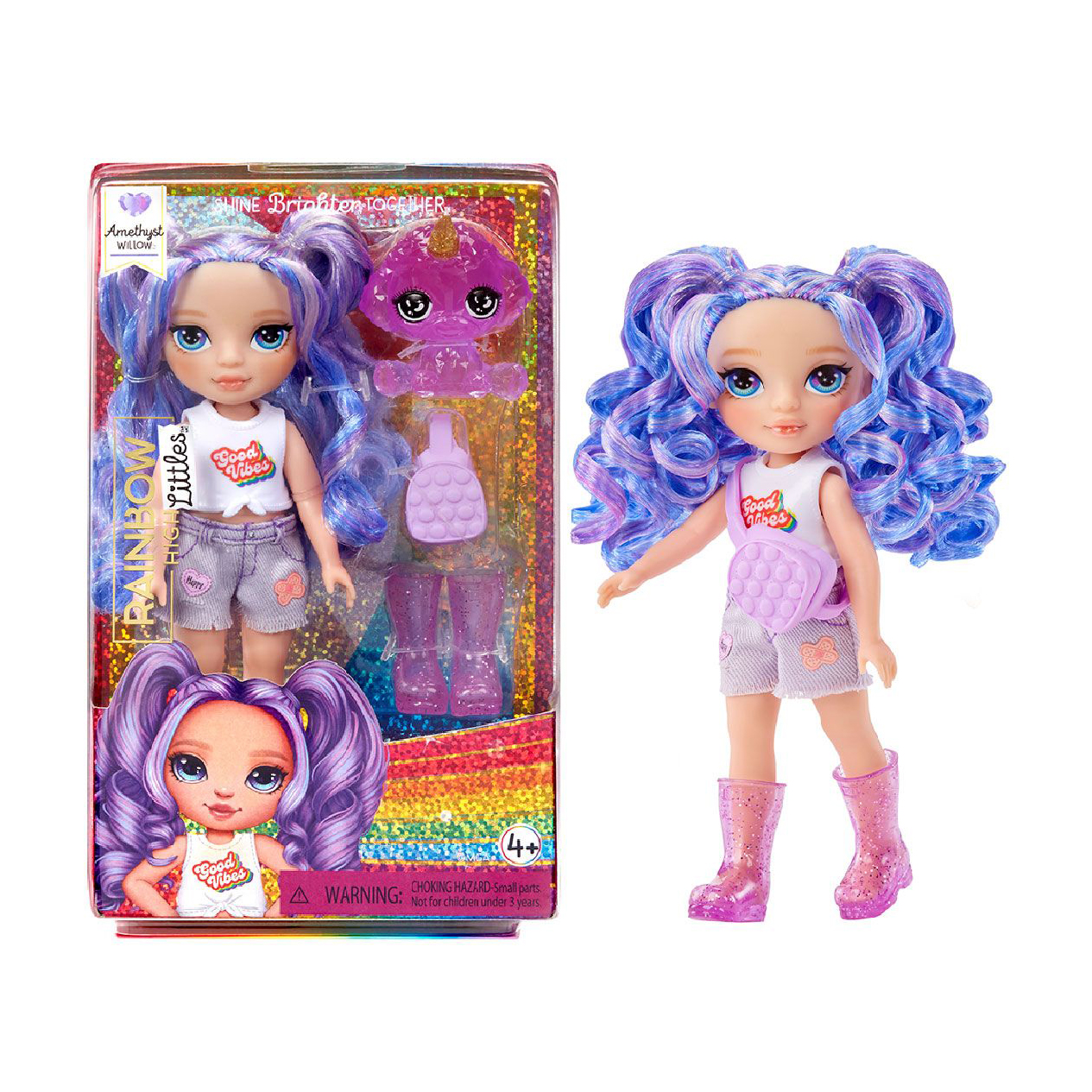 

Ігровий набір з лялькою Rainbow High серії Littles Аметиста, 5*12*19 см, від 4 років, 5 елементів (531234)