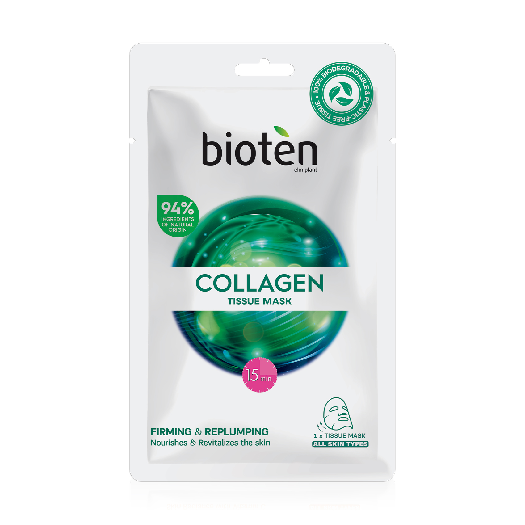

Тканинна маска для обличчя Bioten Collagen Tissue Mask, 20 мл