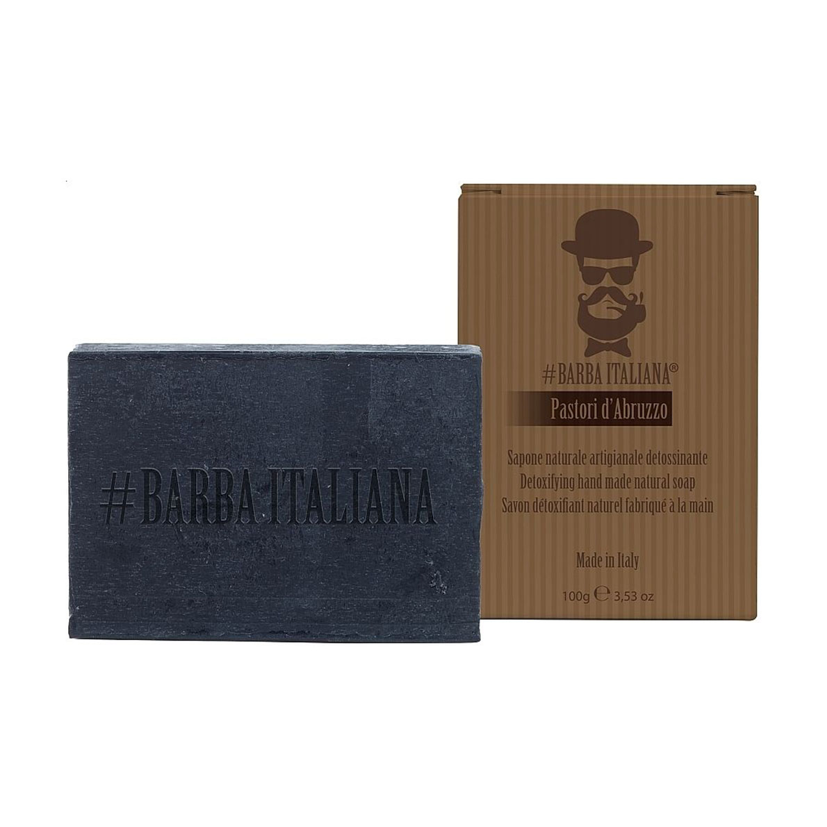 

Натуральне мило-детокс Barba Italiana Pastori d'Abruzzo, 100 г