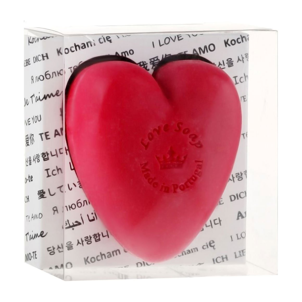 

Натуральне мило Essencias De Portugal Love Soap Transparent Box Серце, у подарунковій коробці, 150 г