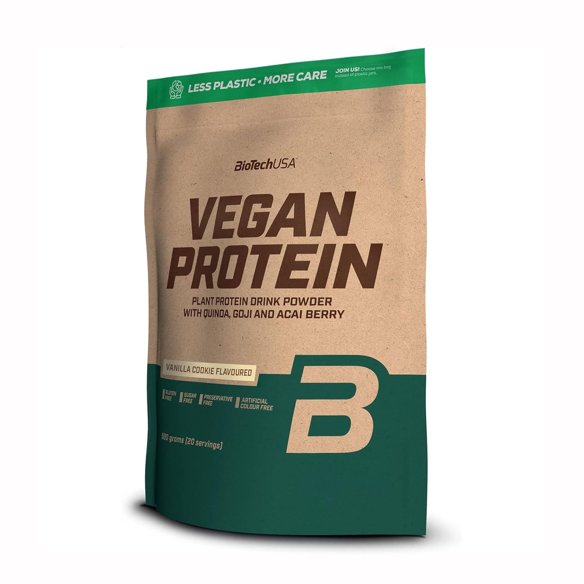 

Протеїн BioTechUSA Vegan Protein Ванільне печиво, в порошку, 500 г