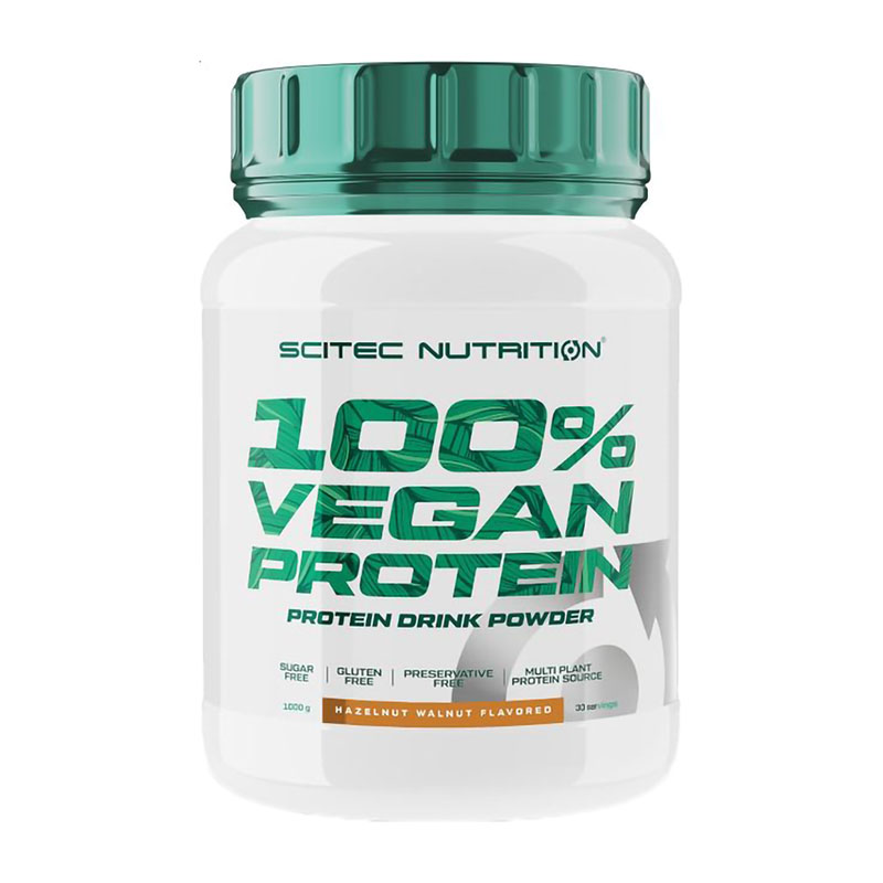 

Протеїн Scitec Nutrition 100% Vegan Protein Фундук та волоський горіх, в порошку, 1 кг