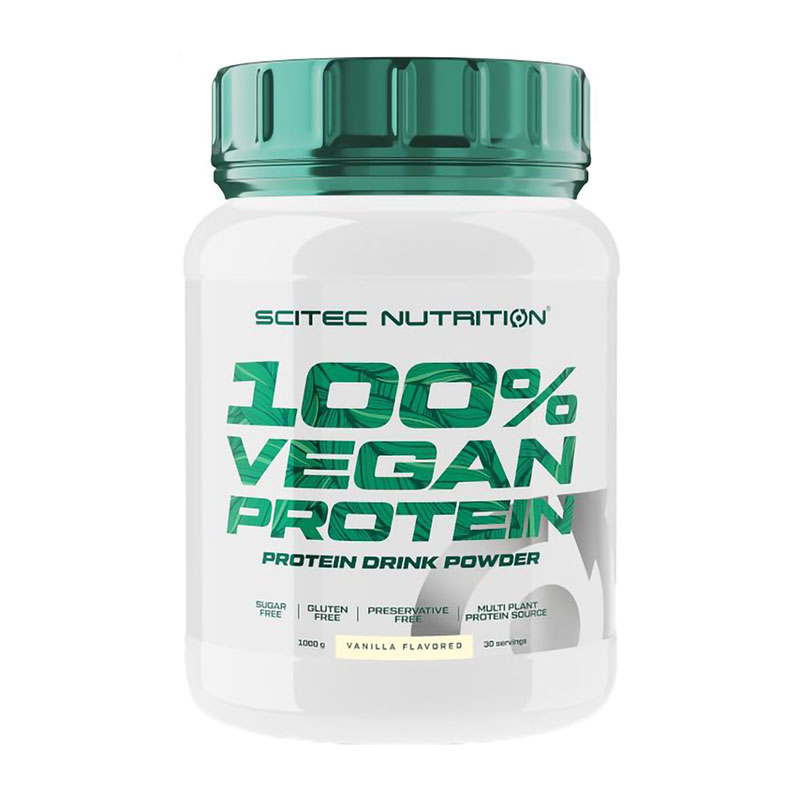 

Протеїн Scitec Nutrition 100% Vegan Protein Ваніль, в порошку, 1 кг