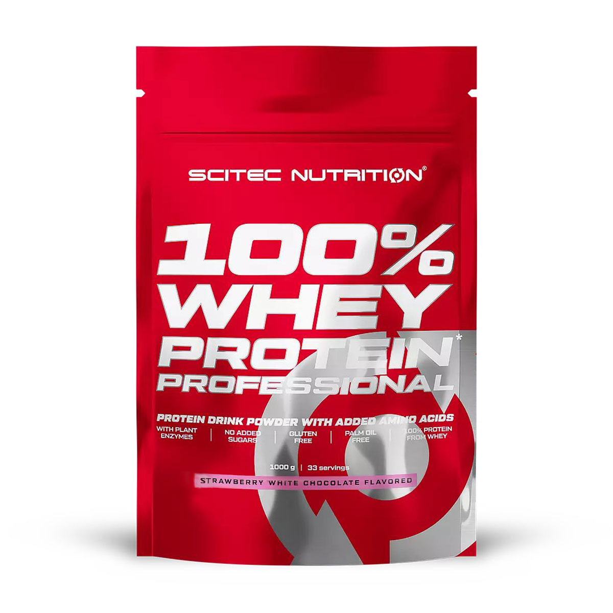 

Протеїн Scitec Nutrition 100% Whey Protein Professional Полуниця та білий шоколад, в порошку, 1 кг