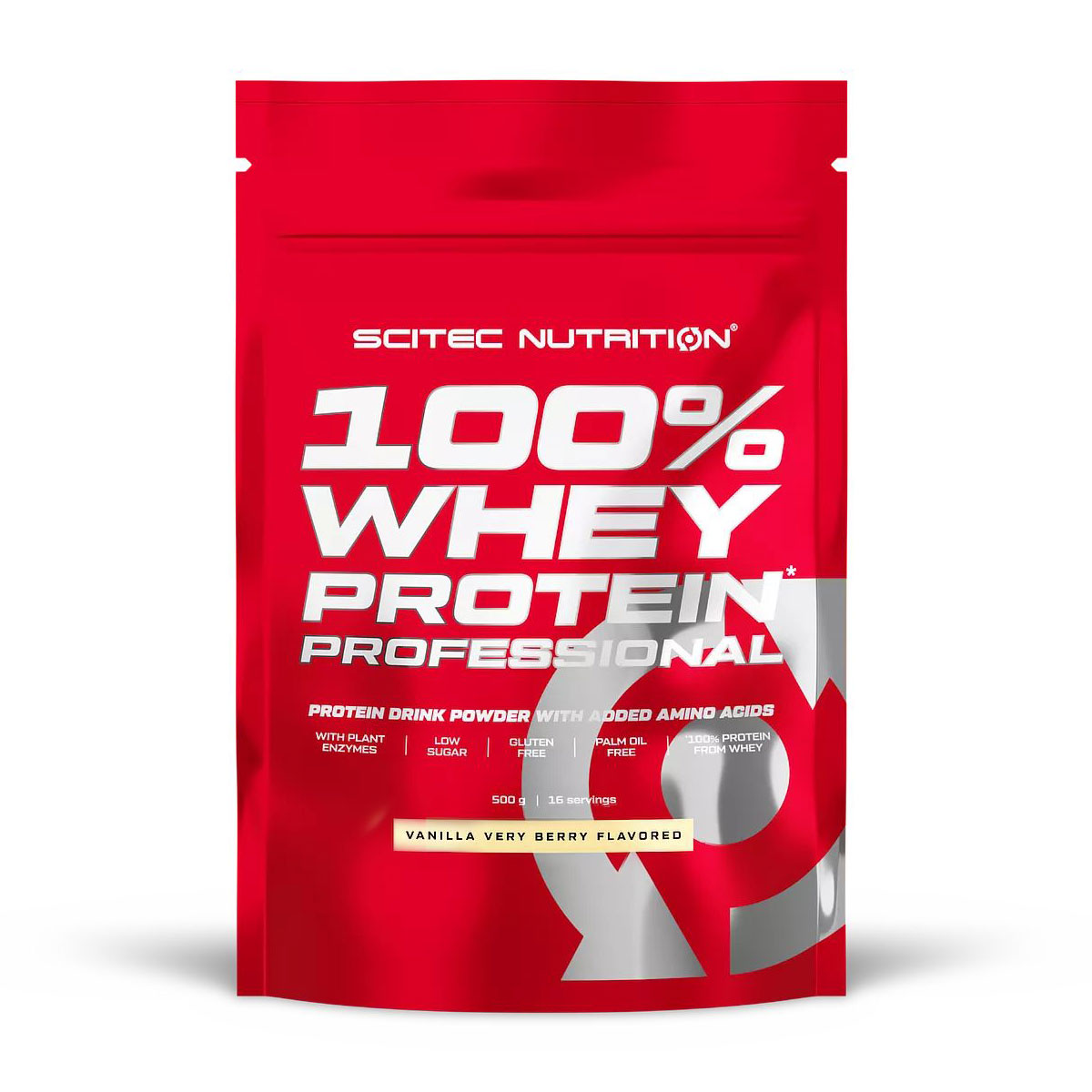 

Протеїн Scitec Nutrition 100% Whey Protein Professional Ягідна ваніль, в порошку, 500 г