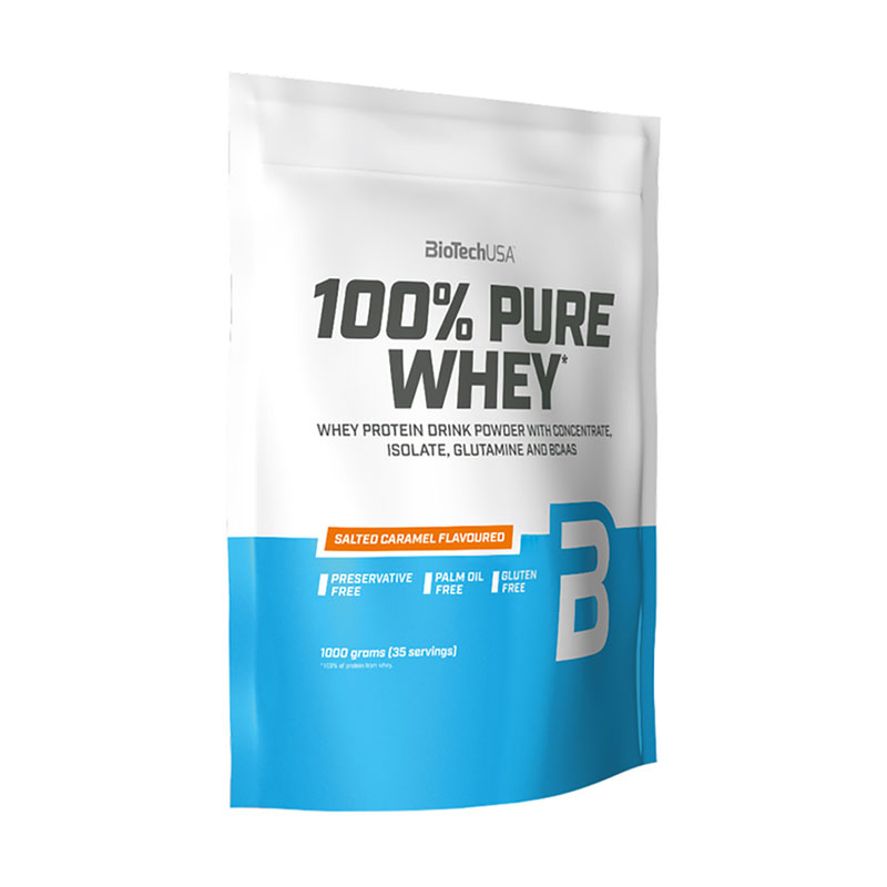 

Протеїн BioTech USA 100% Pure Whey Солона карамель, в порошку, 1 кг