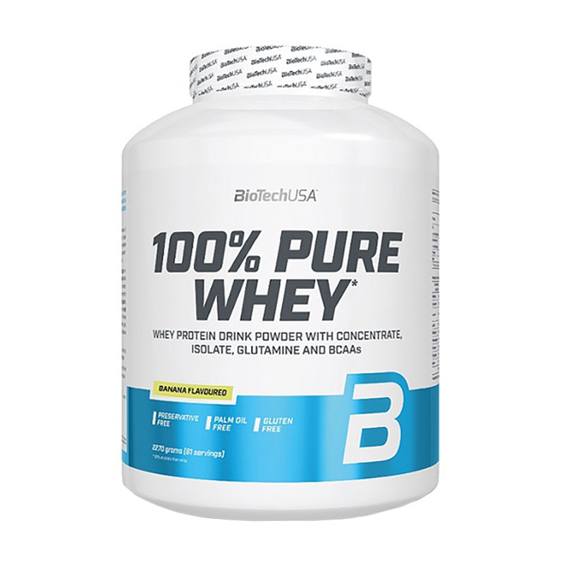 

Протеїн BioTech USA 100% Pure Whey Банан, в порошку, 2.27 кг