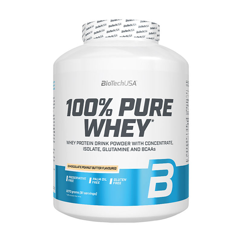 

Протеїн BioTechUSA 100% Pure Whey Шоколадна арахісова паста, в порошку, 2.27 кг