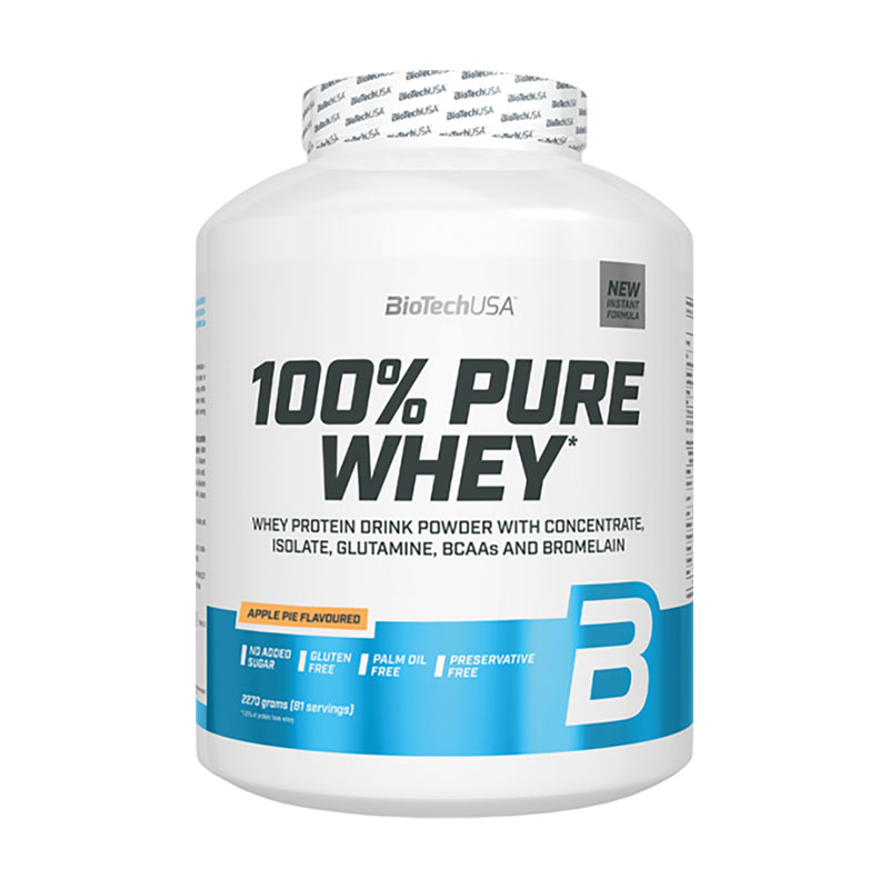 

Протеїн BioTech USA 100% Pure Whey Яблучний пиріг, в порошку, 2.27 кг