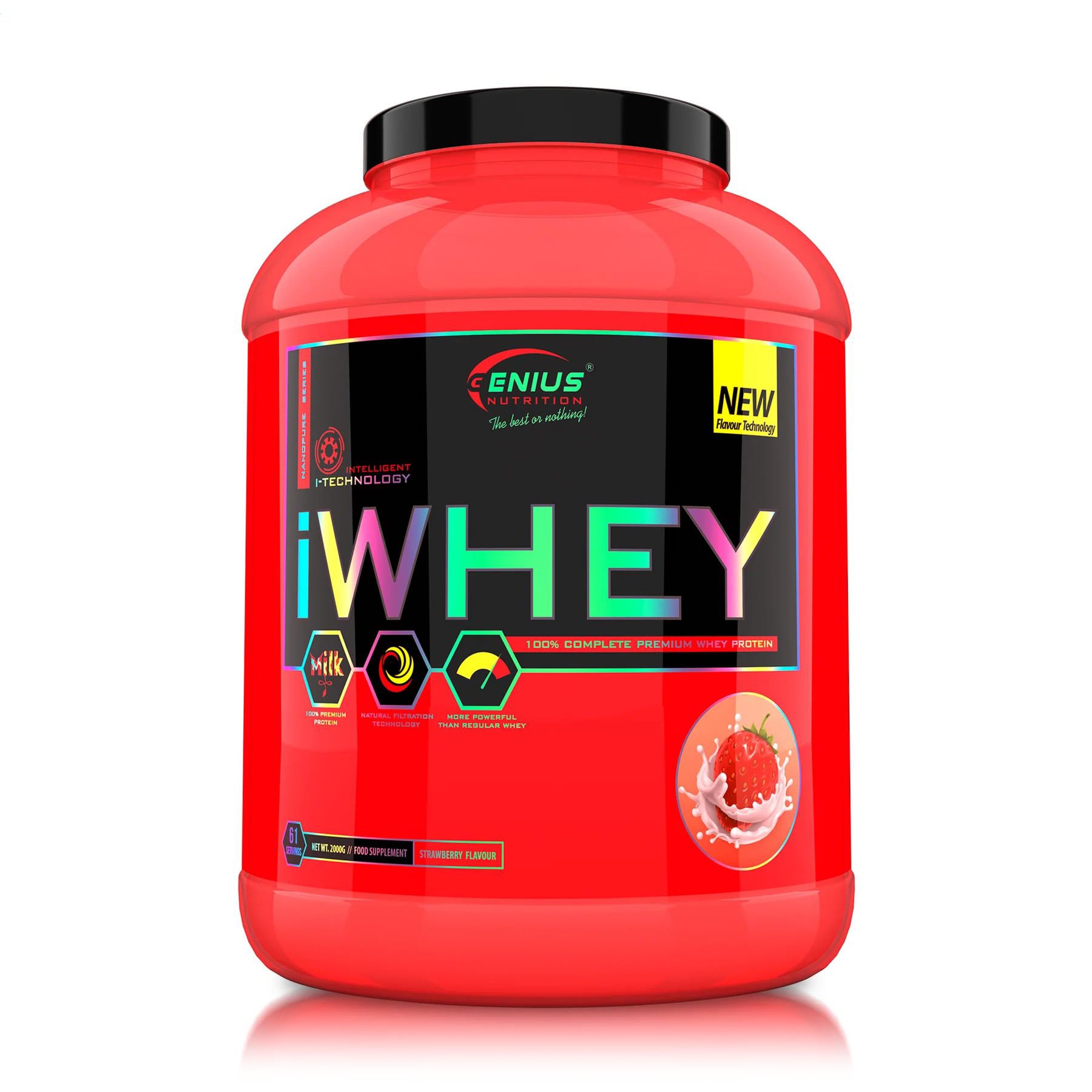 

Протеїн Genius Nutrition iWhey Полуниця, в порошку, 2 кг