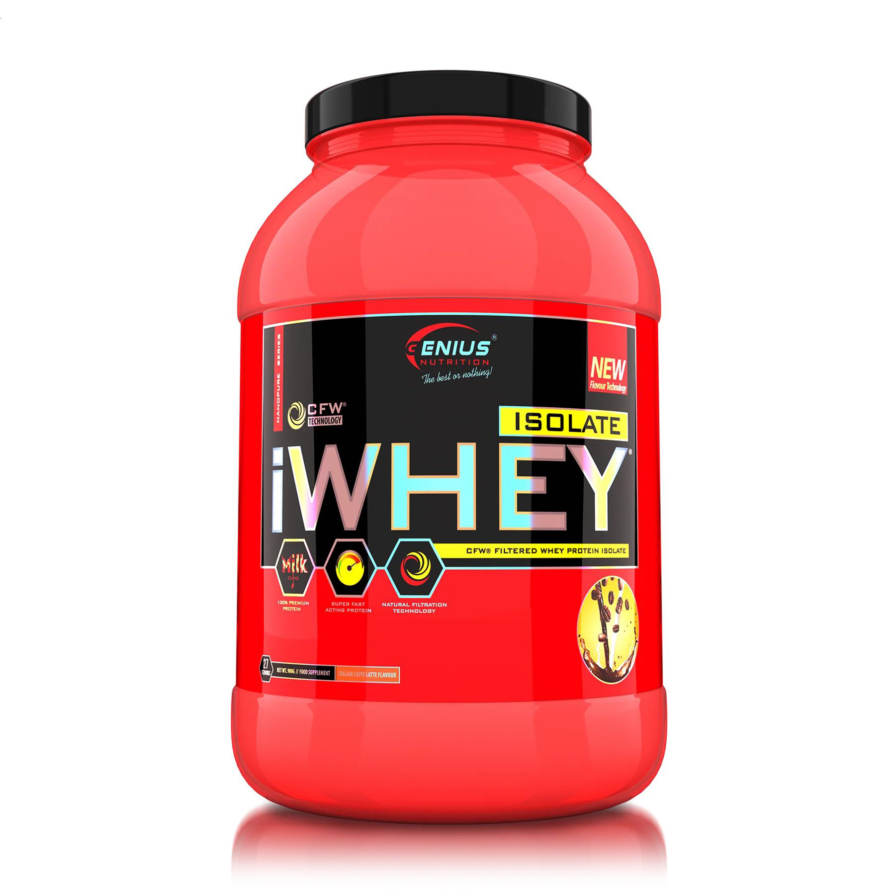 

Протеїн Genius Nutrition iWhey Isolate Італійське лате, в порошку, 900 г
