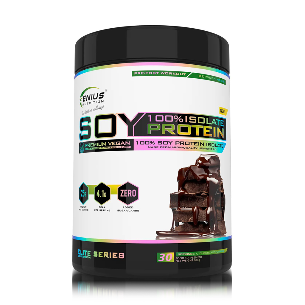

Протеїн Genius Nutrition Soy Protein Isolate Шоколад, в порошку, 900 г