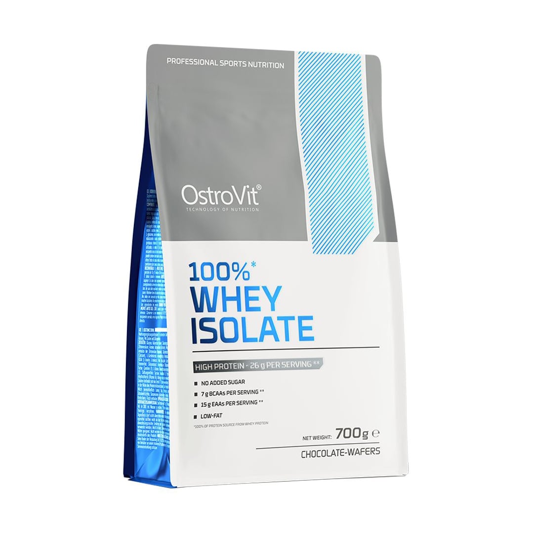 

Протеїн OstroVit 100% Whey Isolate зі смаком шоколадних вафель, в порошку, 700 г