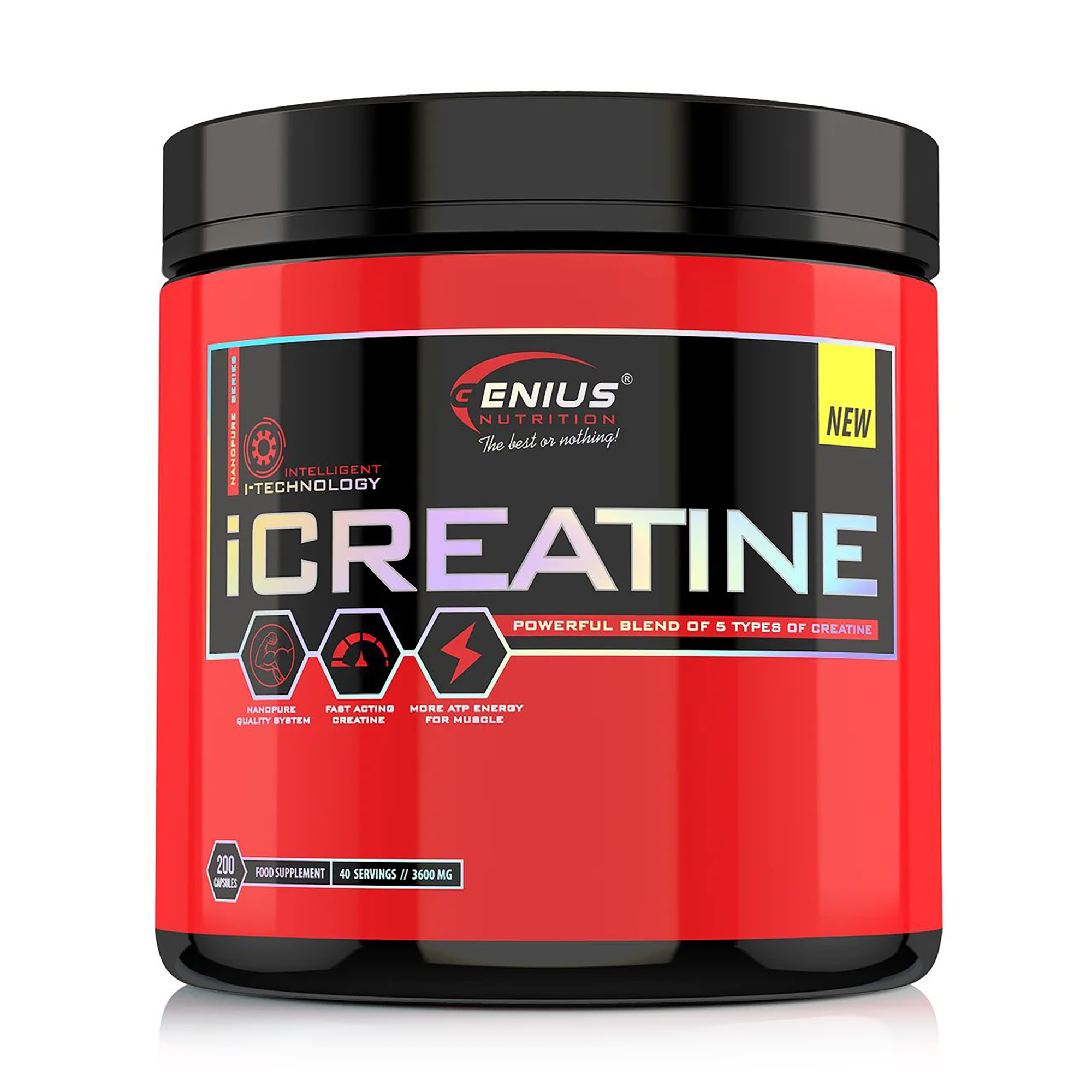 

Креатин Genius Nutrition iCreatine, 200 капсул