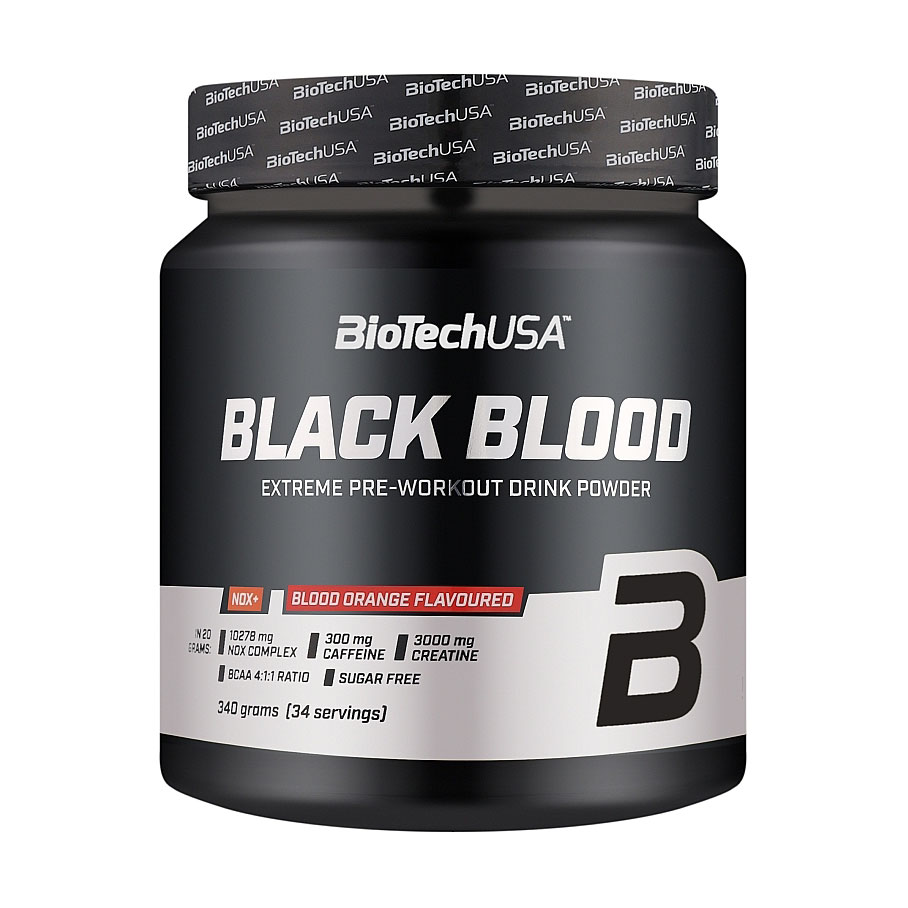 

Передтренувальний комплекс BioTech USA Black Blood NOX+ Червоний апельсин, в порошку, 340 г